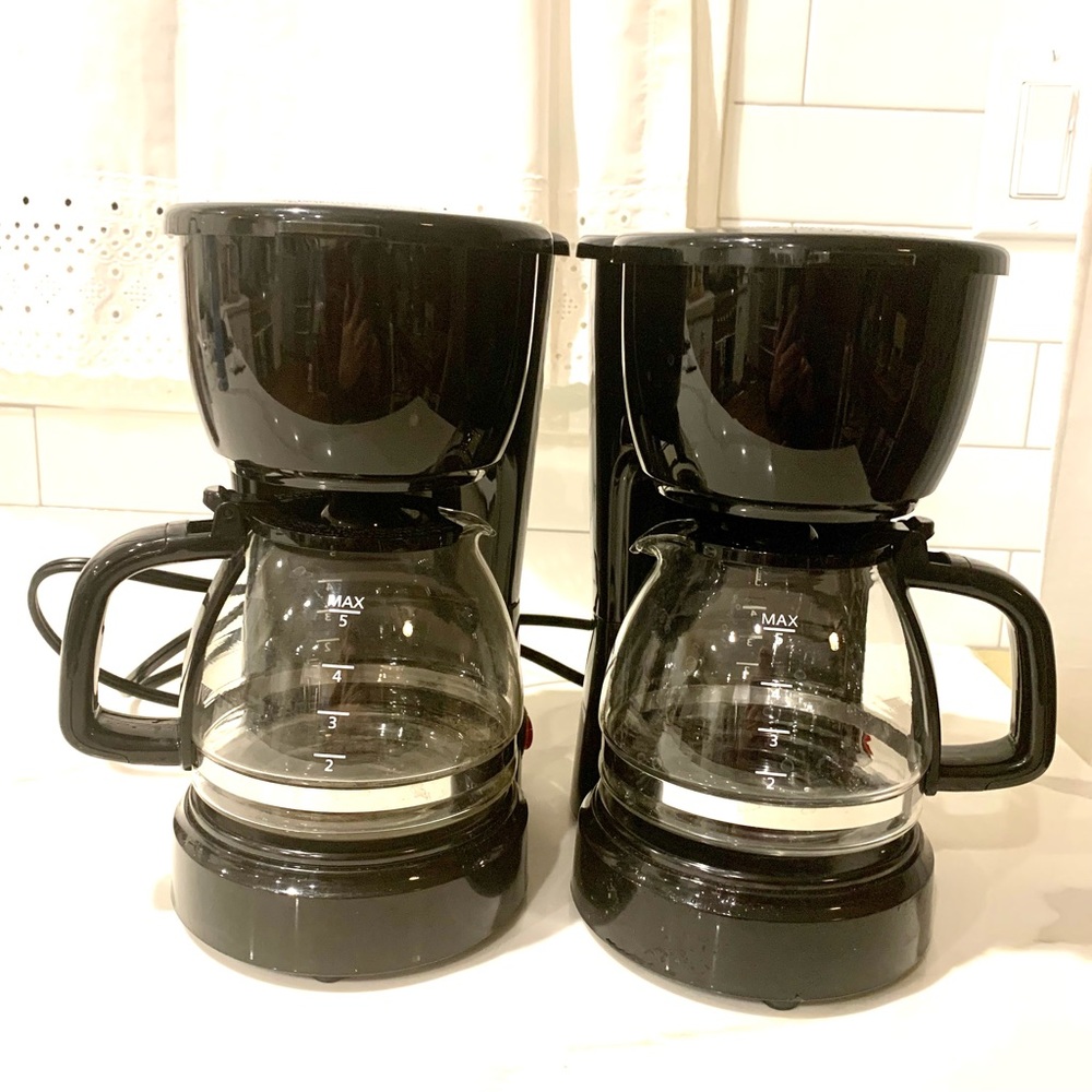 Coffee Maker (2) black small simple 5 cup